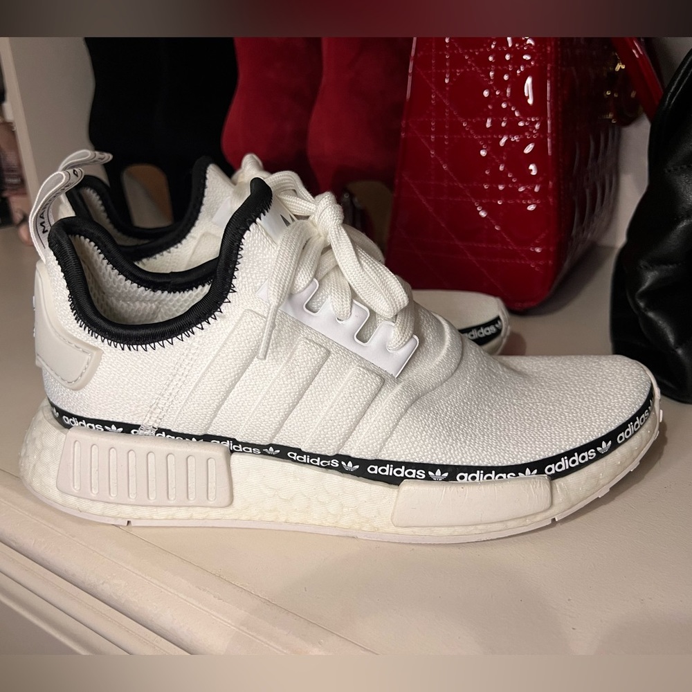 Ladies white ADIDAS NMDs